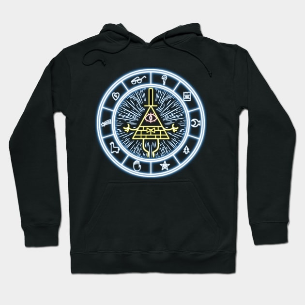 Gravity Falls Bill Cipher Wheel Hoodie by Rebellion10